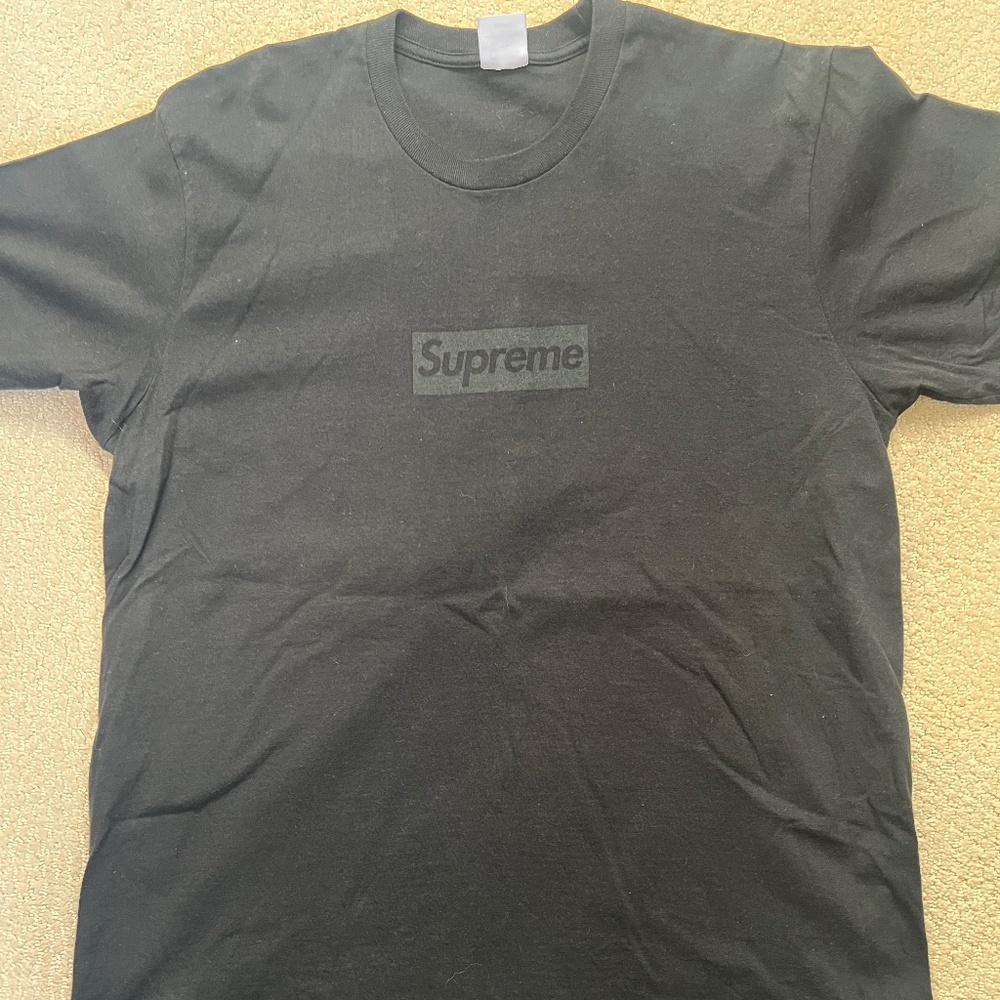 Supreme TONAL BOX LOGO TEE Black Size L